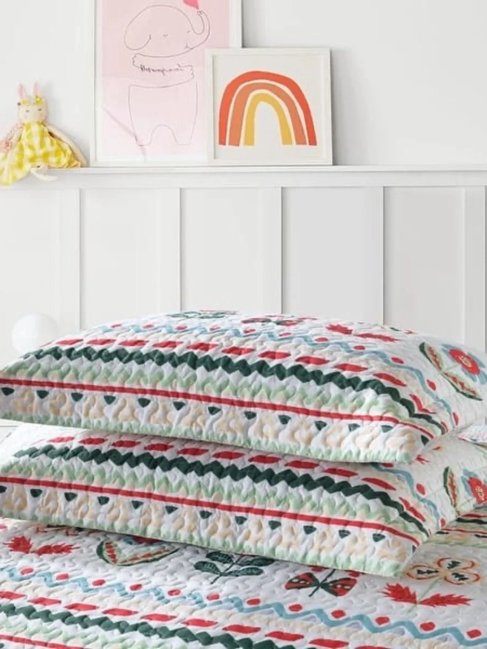 2 piece twin cotton quilt set